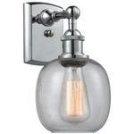 Belfast Wall Light - Polished Chrome / Clear Seedy