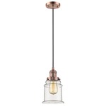 Canton Mini Pendant - Antique Copper / Clear