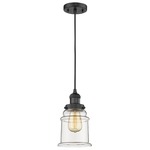 Canton Mini Pendant - Black / Clear