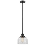 Bell Stem Hung Pendant - Oil Rubbed Bronze / Clear