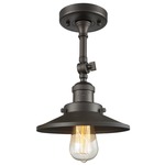 Railroad Adjustable Semi Flush Ceiling Light - Oil Rubbed Bronze