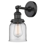 Small Bell Wall Light - Oil Rubbed Bronze / Clear