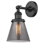 Small Cone Wall Light - Oil Rubbed Bronze / Smoked