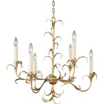 Ainsley Chandelier - Oxidized Gold Leaf