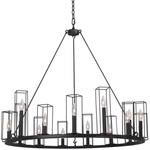 Allston Chandelier - Black Iron / Black