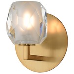 Stella Wall Light - Winter Brass / Clear