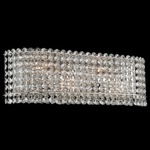 Torre Bathroom Vanity Light - Floor Model - Polished Chrome / Firenze Clear