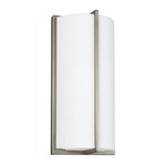 4934093 ADA Wall Sconce - Brushed Nickel / Satin White