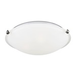 Clip LED Ceiling Light Fixture - Brushed Nickel / Satin Etched