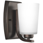 Franport Wall Sconce - Bronze / Etched White