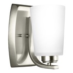 Franport Wall Sconce - Brushed Nickel / Etched White