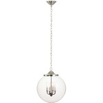 Kilo Chandelier Pendant - Polished Nickel / Clear