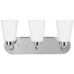 Kerrville Bathroom Vanity Light - Chrome / Satin Etched