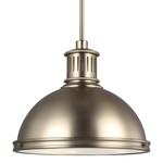 Pratt Street Metal Pendant - Satin Brass