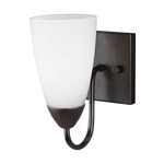 Seville Wall Sconce - Bronze / Etched White