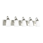 Seville Bathroom Vanity Light - Brushed Nickel / Etched White