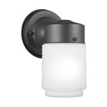Signature 85500 Outdoor Wall Sconce - Black / Satin Etched