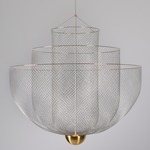 Meshmatics Chandelier - Brass