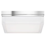 Boxie LED Wall / Ceiling Light Fixture - Chrome / White