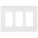 Claro Designer Style Wall Plate - Satin Snow