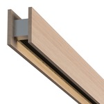 Glide Wood Up/Down Warm Dim End Feed Suspension - Wood Maple / Black Louver
