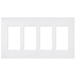 Claro Designer Style Wall Plate - Satin Snow