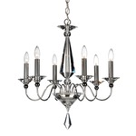 Jasmine Chandelier - Polished Silver / Optic Crystal