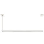 Glide Glass Up/Down End Feed with Two Canopies - White Glass / No Louver