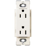 15-Amp Duplex Receptacle - Satin Biscuit