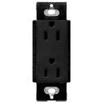 15-Amp Duplex Receptacle - Satin Midnight