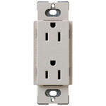 15-Amp Duplex Receptacle - Satin Taupe