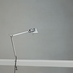 Tolomeo LED Mini Desk Lamp with Clamp - Aluminum / Aluminum