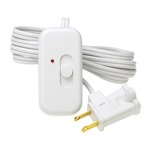 Credenza Plug-In Incandescent Dimmer with Locator Light - White