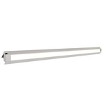 Light Channel 45Deg Surface Mount Complete Fixture - Satin Aluminum / Diffused Lens