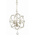 Solaris Mini Chandelier - Olde Silver