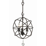 Solaris 5 Ring Chandelier - English Bronze