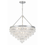 Calypso Chandelier - Polished Chrome / Clear