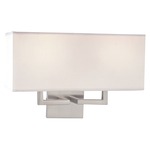P472 Wall Sconce - Brushed Nickel / White
