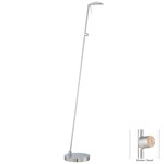 Georges LED Square Head Reading Room Pharmacy Floor Lamp - Chrome