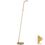 Georges LED Square Head Reading Room Pharmacy Floor Lamp - Honey Gold