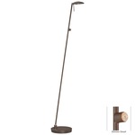 Georges LED Square Head Reading Room Pharmacy Floor Lamp - Copper Bronze Patina