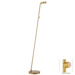 P4304 Led Pharmacy Floor Lamp - Honey Gold