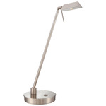 Georges Reading Room Triangle Head Desk Lamp - Brushed Nickel