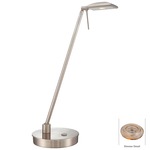 Georges Reading Room LED Square Head Desk Lamp - Brushed Nickel