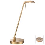 Georges Reading Room LED Square Head Desk Lamp - Honey Gold