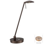 Georges Reading Room LED Square Head Desk Lamp - Copper Bronze Patina