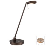 Georges Reading Room LED Flat Head Desk Lamp - Copper Bronze Patina