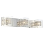 Jewel Box Bath Bar - Chrome / Clear / Aluminum