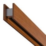 Glide Wood Warm Dim Suspension w/ Center Feed Power - Wood Cherry / Black Louver