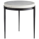 Kelsie Side Table - White Marble